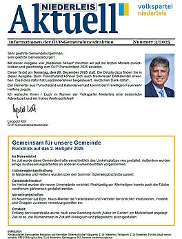 Niederleis Aktuell - Dezember 2025