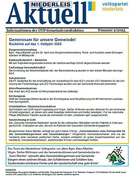 Niederleis Aktuell - Juni 2025